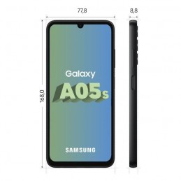 SAMSUNG Galaxy A05s Noir Smartphone 4G 6.7'' - 4Go - 64Go - Android 13 - vue dimensions