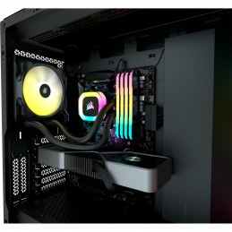 CORSAIR H55 RGB AIO Watercooling Radiateur 120mm (CW-9060052-WW) - vue en situation