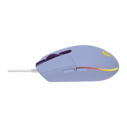 LOGITECH G G203 Lilas LIGHTSYNC RGB Souris Gaming Filaire USB (910-005853) - vue de profil