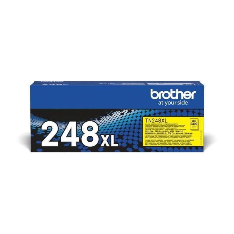 BROTHER TN-248XLY Jaune Toner Laser XL (2300 pages) pour HL-L3220, HL-L3240, DCP-L3555, MFC-L3740