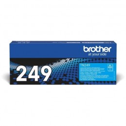 BROTHER TN-249C Cyan Toner Laser XL (4000 pages) pour HL-L8230, HL-L8240, MFC-L8340, MFC-L8390 - vue emballage