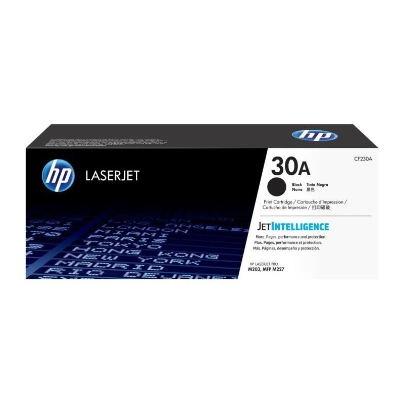 HP 30A Noir Toner Laser Authentique (CF230A) LaserJet Pro M203, MFP M227