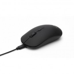 BLUESTORK OFF100 Noir Souris sans fil 2.4Ghz + Bluetooth Rechargeable - Compatible Mac et Windows - vue de trois quart