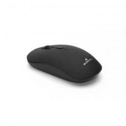 BLUESTORK OFF100 Noir Souris sans fil 2.4Ghz + Bluetooth Rechargeable - Compatible Mac et Windows - vue de 3/4