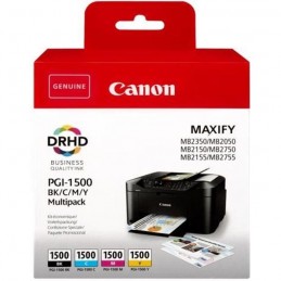 CANON PGI-1500 Pack de 4 Cartouche d'encre Noir, Cyan, Magenta, Jaune (9218B005)