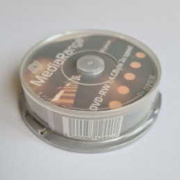 MINI DVD-RW 1,4Gb / 30mn MediaRange réinscriptible écriture 2X diam.8cm - Pack de 10 - vue code barre