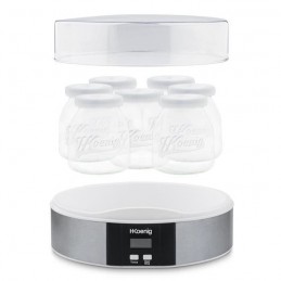 HKOENIG ELY70 Yaourtière 7 pots de 160ml - 15W - Ecran LCD - vue éclatée