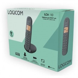 LOGICOM ILOA 150 SOLO Noir Téléphone fixe sans fil DECT - Sans répondeur - vue emballage