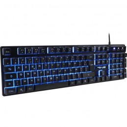 THE G-LAB KEYZ-CAESIUM/FR Clavier Gaming Membrane RGB AZERTY (KEYZ-CAESIUM/FR) - vue de trois quart