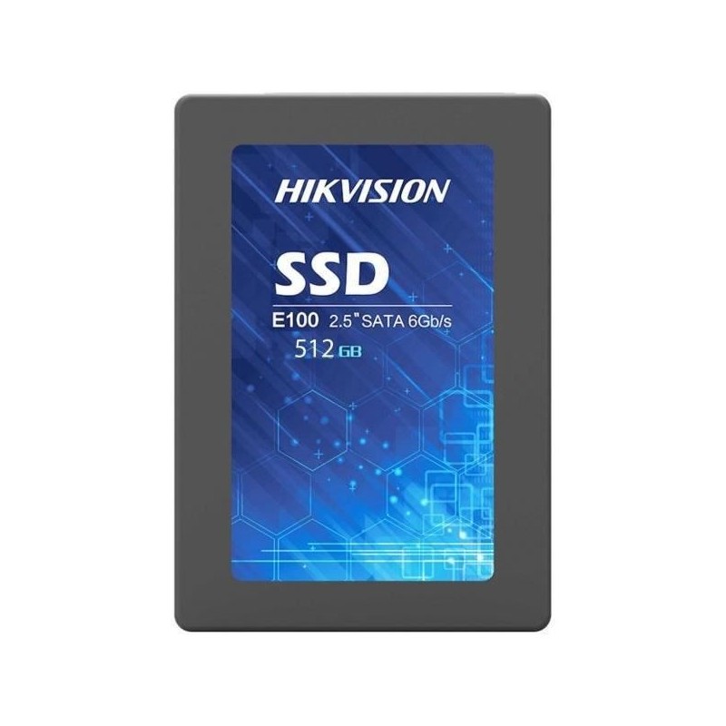 HIKVISION E100 512Go SSD 2.5'' 6Gbps SATA-III 3D TLC 550 MBs 240 TB (HS-SSD-E100/512G)