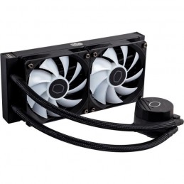 COOLER MASTER MasterLiquid 240L Core ARGB Watercooling - 240mm (MLW-D24M-A18PZ-R1) - vue de trois quart