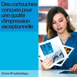 HP 924 Cyan Cartouche d'encre Authentique (4K0U3NE) pour OfficeJet Pro 8120, 8310 - vue qualité