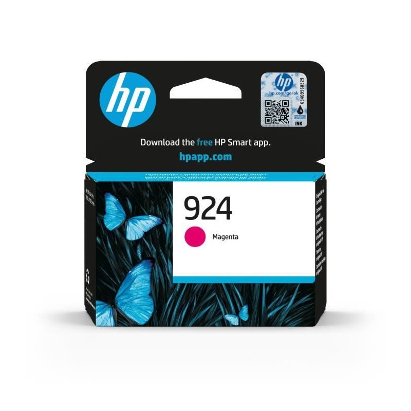 HP 924 Magenta Cartouche d'encre Authentique (4K0U4NE) pour OfficeJet Pro 8120, 8310