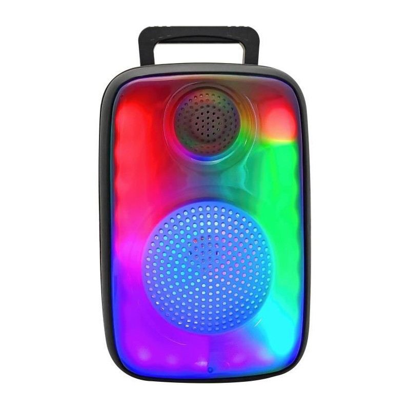 INOVALLEY FIRE02 Enceinte lumineuse karaoké 30W - Bluetooth 5.1- LED RGB synchronisées avec la musique