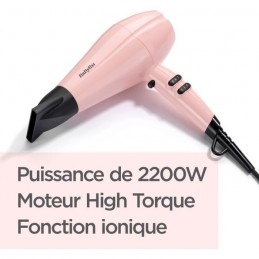 BABYLISS 5337PRE Sèche-cheveux Rose Blush 2200 Design - 2200W - Léger - vue puissance