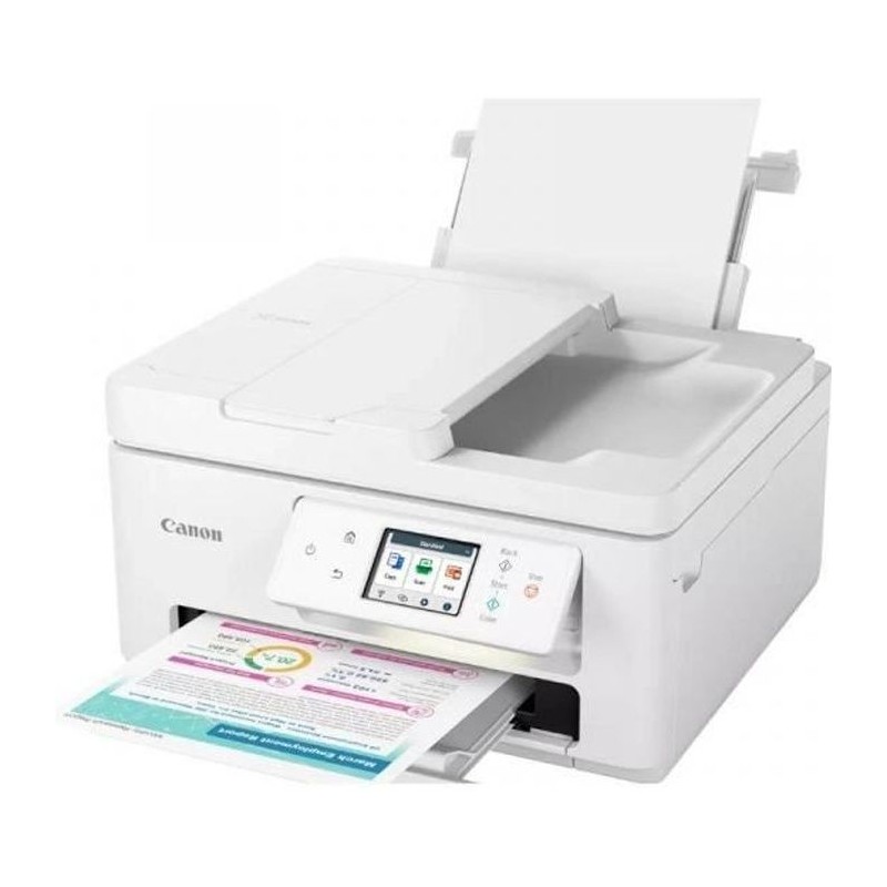 CANON PIXMA TS7750i Blanc Imprimante Multifonction Jet d'encre Couleur bureautique WiFi