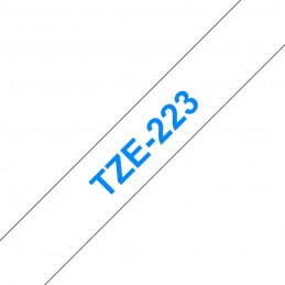 BROTHER K7 Ruban BR-TZE223 NO-OEM TZE-223 9mm x 8m Bleu sur fond Blanc compatible - vue ruban