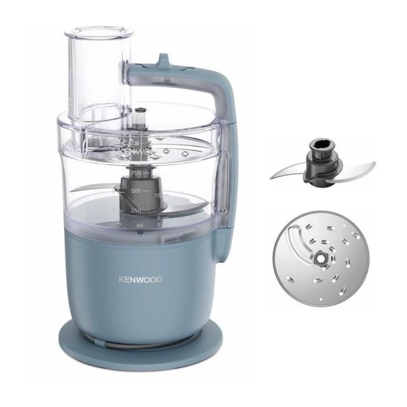 KENWOOD FDP22.000GY Gris Bleu Robot multifonction Bol 1.3L - 650W - 1 vitesse + Pulse