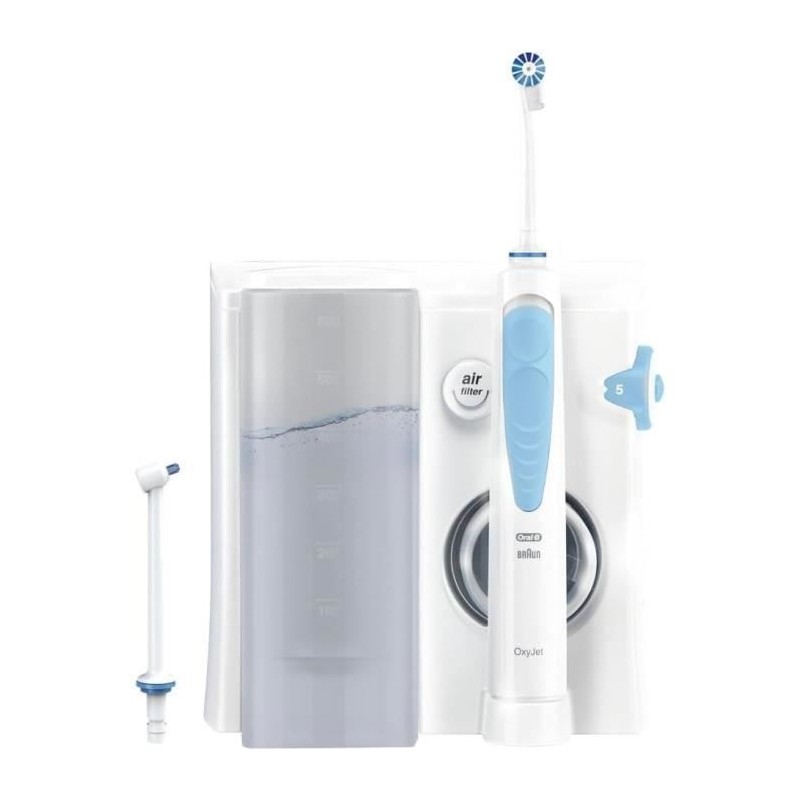 ORAL-B Oral Health Center Hydropulseur : Fil Dentaire a L'eau, 1 Canule Oxyjet, 1 Canule Water Jet