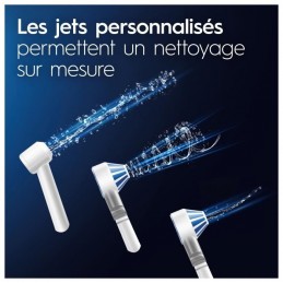 ORAL-B Oral Health Center Hydropulseur : Fil Dentaire a L'eau, 1 Canule Oxyjet, 1 Canule Water Jet - vue jets