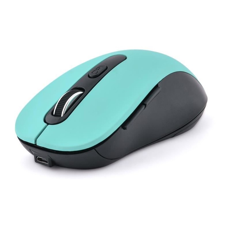 BLUESTORK M-WL-OFF70-GREEN Vert menthe Souris sans fil Rechargeable - 800/1200/1600 DPI - 6 boutons