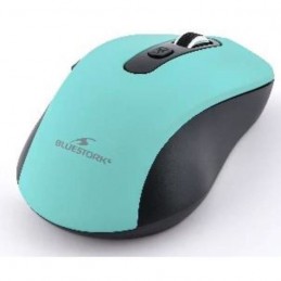 BLUESTORK M-WL-OFF70-GREEN Vert menthe Souris sans fil Rechargeable - 800/1200/1600 DPI - 6 boutons - vue de trois quart