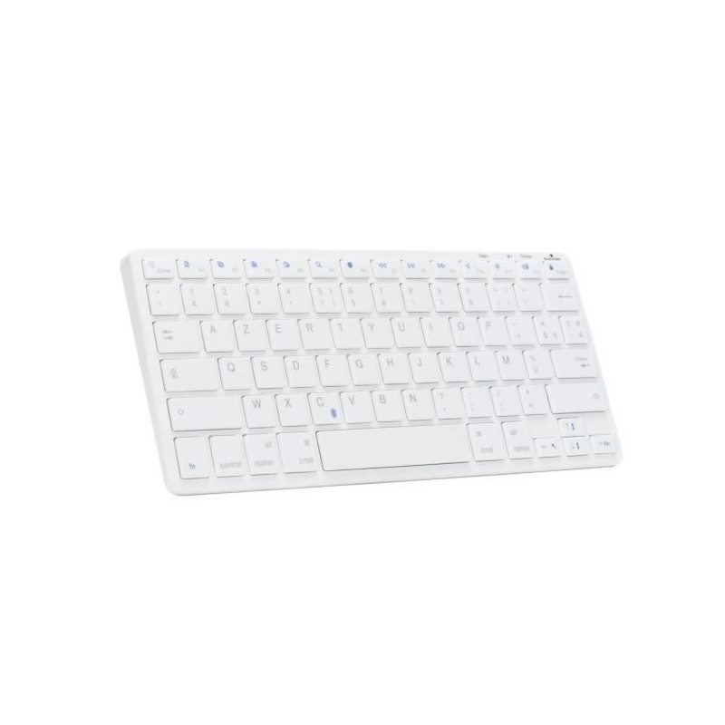 BLUESTORK Clavier TKL Blanc Bluetooth Rechargeable pour Mac (KB-MINI-MAC-R/FR)