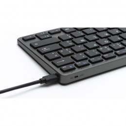 BLUESTORK Clavier TKL Gris et Noir Bluetooth + 2.4Ghz PC AZERTY (KB-MINI-R/FR) - vue en charge