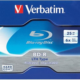 BD-R 25GB / 135mn LTH Type VERBATIM ÉCRITURE 1-6X BLU-RAY DISC IMPRIMABLE - BUNDLE - vue jaquette