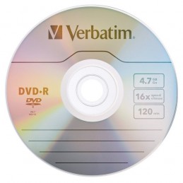 DVD+R 4,7GB / 120MIN VERBATIM ÉCRITURE 16X MATT SILVER - (PACK DE 10 DVD+R)