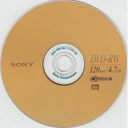 DVD-RW 4,7GB / 120MIN SONY...