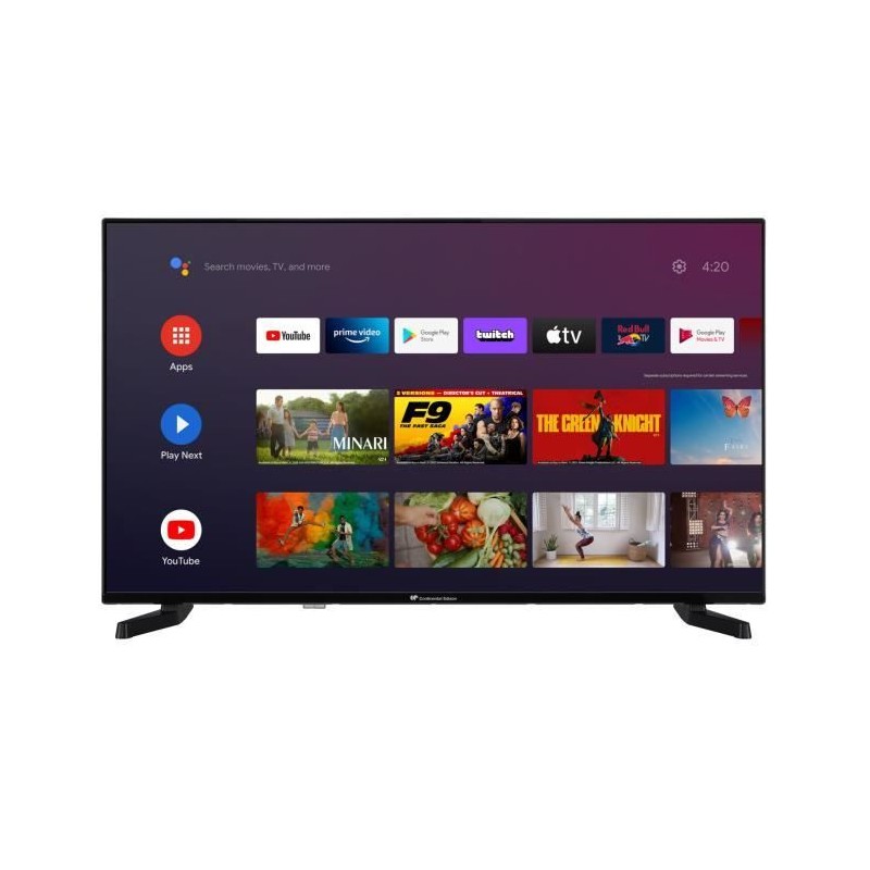 CONTINENTAL EDISON CELED43SAUHD24B3 TV 43'' (108cm) UHD 4K - Smart TV Android - 3x HDMI, WiFi