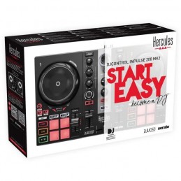 HERCULES DJ CONTROL INPULSE 200 MK2 - Contrôleur DJ idéal pour apprendre a mixer - Logiciels et tutoriels inclus - vue E