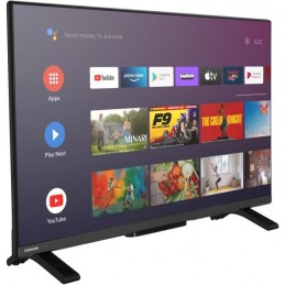 TOSHIBA 32LV2E63DG TV LED 32'' (80 cm) Full HD - HDR10 - TV connecté Smart TV - 2x HDMI - WiFi - vue de trois quart gauche