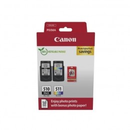 CANON Pack PG-510 + CL- 511+ pack 50 papiers photo (2970B017)
