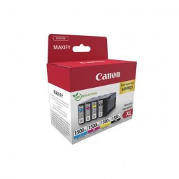 CANON PGI-1500XL Pack 4 cartouches d'encre Noir, Cyan, Magenta, Jaune XL (9182B010) - vue de trois quart