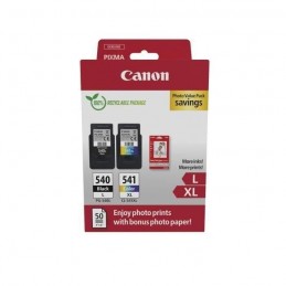 CANON PG-540L Noir + CL-541XL Couleur XL Pack de 2 cartouches d'encre + pack papiers photo (5224B012)