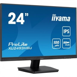 IIYAMA PROLITE XU2493HSU-B6 Ecran PC 24'' FHD - IPS - 1ms - 100Hz - HDMI, DisplayPort - vue de trois quart