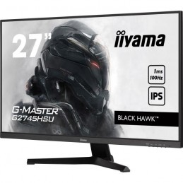 IIYAMA G-MASTER G2745HSU-B1 Ecran PC 27'' FHD - Dalle IPS - 1ms - 100Hz - HDMI, DisplayPort - vue de trois quart droit