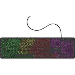 MOBILITY LAB ML306858 RGB Noir Clavier filaire Touches rondes - AZERTY