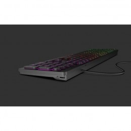 MOBILITY LAB ML306858 RGB Noir Clavier filaire Touches rondes - AZERTY - vue de trois quart dos