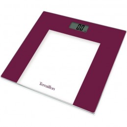 TERRAILLON TP1000 Magenta Pèse-personne électronique 150Kg - Plateau Verre - vue de trois quart