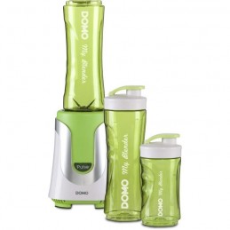 DOMO DO436BL Vert Blender Mixeur 2 en 1 bouteille 0.6L et 0.3L - 300W