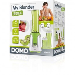 DOMO DO436BL Vert Blender Mixeur 2 en 1 bouteille 0.6L et 0.3L - 300W - vue emballage