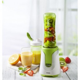 DOMO DO436BL Vert Blender Mixeur 2 en 1 bouteille 0.6L et 0.3L - 300W - vue en situation