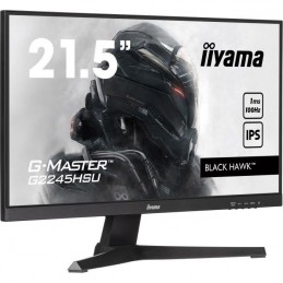 IIYAMA G-MASTER G2245HSU-B1 Ecran PC 22'' FHD - Dalle IPS - 1ms - 100Hz - HDMI, DisplayPort - vue de trois quart