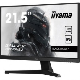 IIYAMA G-MASTER G2245HSU-B1 Ecran PC 22'' FHD - Dalle IPS - 1ms - 100Hz - HDMI, DisplayPort - vue de 3/4