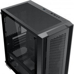 XIGMATEK Lux M Noir Boitier PC Mini tour - Format Micro-ATX (EN48540) - vue de trois quart