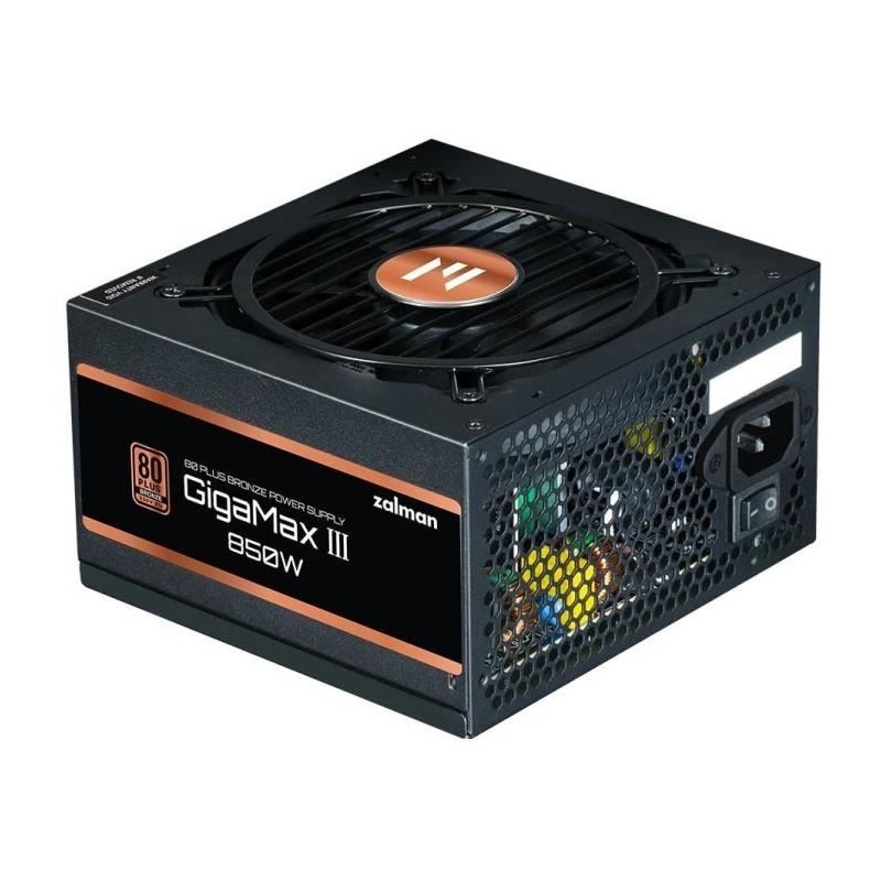 ZALMAN GigaMaxIII 850W v2 Alimentation PC 850W 80Plus Bronze ATX3.0 (ZM850-GVIIIV2)