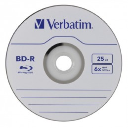 BD-R 25GB / 135mn HD VERBATIM écriture 1-6X Blu-Ray Disc - Bundle